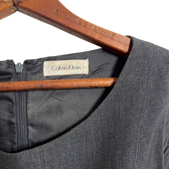 Calvin Klein Sleeveless Pleated Fit And Flare Dress Black Size S - Picture 5 of 7